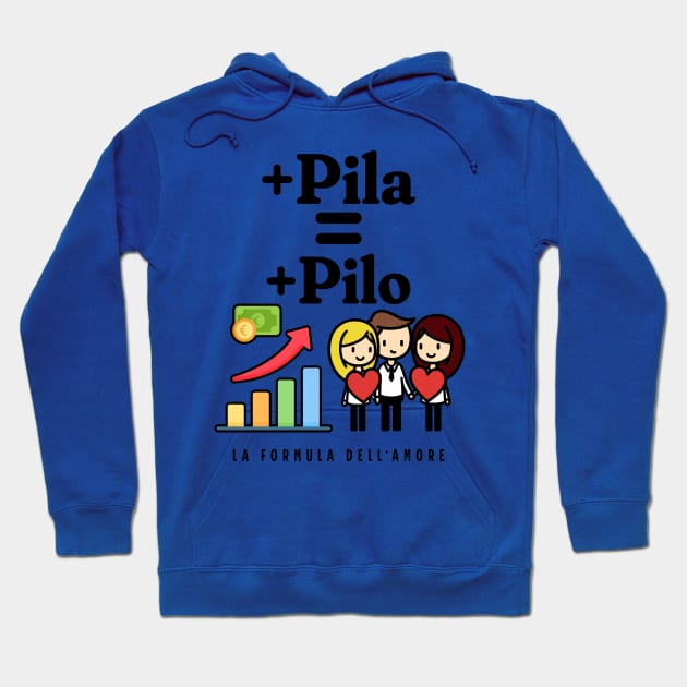 Più pila più pilo - Dialect of Calabria Italy Hoodie by Jumpeter